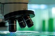 Microscope and lab test tubes for quality control