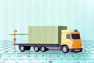 Supply chain graph icon representing logistics